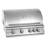 32" 4-Burner Built-In Gas Grill with Rear Infrared Burner Gas Type: Natural