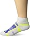Balega Ultralight No Show Athletic Running Socks for Men and Women (1 Pair), White/Royal/Neon Yellow, Small