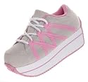 VOLATILE Celebration Womens Wedge Platform Shoes Ice/Pink Sneakers