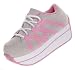 VOLATILE Celebration Womens Wedge Platform Shoes Ice/Pink Sneakers