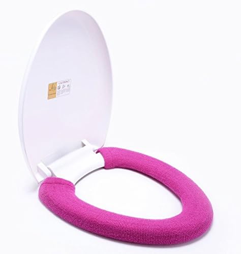 Warm bathroom sets,toilet seat elongated covers,Toilet Mat rugs set (Red)