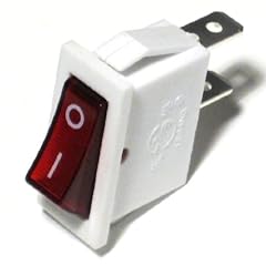 Wippschalter 1-polig EIN/AUS 250V/6A wei� Schalter