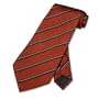 100% SILK Neck Tie. Burgundy w/ Black Diagonal Stripes necktie.