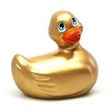 Big Teaze Toys Gold Rubber Duck Ducky Duckie I Rub My Duckie Waterproof Bathtub Personal Personal Massager Kit
