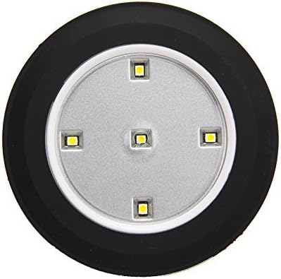 MADKING LED Wireless Puck Lights Battery Powered Epistar LED Chip 3528SMD Warm White Light Color Stick Anywhere Size: Warm White Color: Black Cover, Model: (Tools &amp; Outdoor gear supplies)