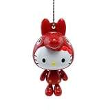 Hello Kitty 1 Mini Rody Hanging Mascot Key Ring - Red