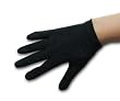 Ladies Black Double Woven Nylon Shortie with Elastic Wrist Gloves