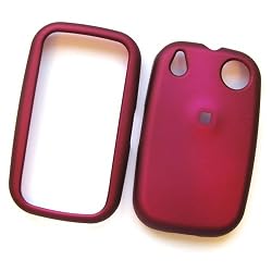 Palm Pre (Sprint) Rubberized Snap On Protector Hard Case Rose Pink
