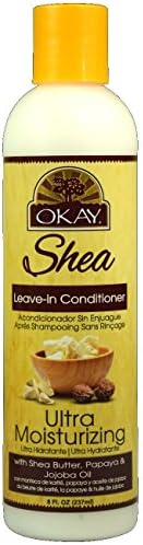 Okay Shea Ultra Moisturizing Leave-In Conditioner 8 oz. (Pack of 3)