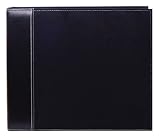 Pioneer 12 Inch by 12 Inch 3-Ring Faux Suede Cover Scrapbook Binder, Black