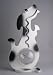 Big Belly Bank - White Dog - 20 Inch - Handcrafted in the USA