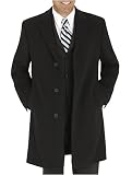 Calvin Klein Black Three-Quarter-Length Wool/Cashmere Coat