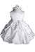 New White Infant Flower Girl Christening Wedding Dress Size S to 4t (Sz Xl)