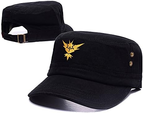 JASOND Pokemon Go Team Instinct Hat Embroidery Military Corps Army Cap