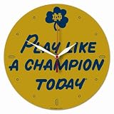 Collegiate 13" High Definition Plaque Clock - Notre Dame Fighting Irish Vintage