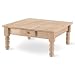 International Concepts BJ7SC Square Coffee Table, Unfinished