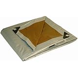 20' x 20' Dry Top Heavy Duty Silver/Brown Reversible Full Size 10-mil Poly Tarp item #220209