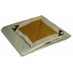 Dry Top 230406 30-by-40-Foot Full Finish Size Tarp, Super Heavy Duty 10-Millimeter, 5.5-Ounce, UV Treated Silver/Brown Reversible