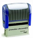 Produkt-Bild: Stempel Trodat/Imprint-logo No.3 - Adressstempel Firmenstempel Stempelautomat incl. professieneller Gestaltung einer individueller Textplatte f&uuml;r bis zu 6 Zeilen, integriertes Stempelkissen