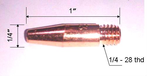 10 Tapered Contact Tips 11T 30 for Lincoln Magnum Tweco Mini 1 MIG Welding Guns