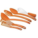 2 Piece Spoon Set, Ladle,Whisk and 2 Piece Nylon Spatula Set