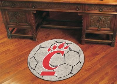 Buy Cincinnati Bearcats NCAA Soccer Ball Round Floor Mat (29) by Fan Mats