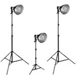 PBL PHOTO STUDIO PORTRAIT LIGHTING KIT 1200 WATTS THREE LIGHT KIT by PBL