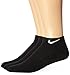 NIKE Unisex Performance Cushion Low Training Socks (3 Pairs), Black/White, Large