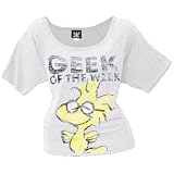Peanuts - Woodstock Geek Juniors Slouch T-Shirt