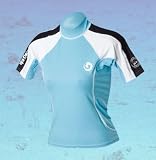 Anti-UV Rash Guard SS Light Blue/White Ladies-4