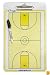 Coaches Basketball Clipboard with Line-up Chart