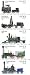 1987 STEAM LOCOMOTIVES ~ TRAINS #2366a Booklet Pane of 5 x 22 cents US Postage Stamps