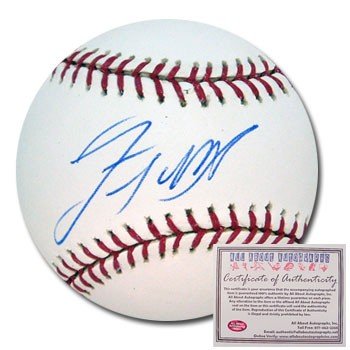 Lastings Milledge Autographed/Hand Signed Rawlings MLB Baseball