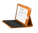 TsirTech Apple iPad Bluetooth Keyboard and Genuine Leather Case Accessory for Apple iPad 3G tablet / Wifi model 16GB, 32GB, 64GB Orange