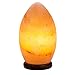 HemingWeigh Natural Himalayan Hand Crafted Crystal Salt Rock Oval Lamp with Wood Base