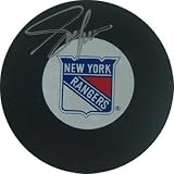 New York Rangers Adam Graves Autographed Rangers Puck STEINER COA