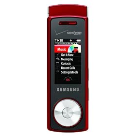 Samsung Juke Phone, Red (Verizon Wireless)