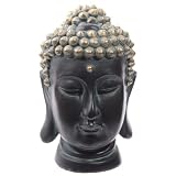 Thai Buddha Head Black & Gold Effect