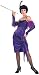 Purple Flapper Adult Dress Costume - Standard