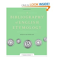 Bibliography of English Etymology: Sources and Word List
