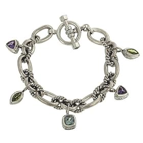 Sara Blaine Designer Handcrafted Sterling Silver and Amethyst,Peridot,Blue... by Solomon Brothers Fine Jewelry