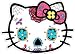 Hello Kitty Sugar Skull Sticker Decal