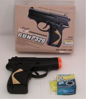 Airsoft Spring Pistol BB Gun P329 10 Round Clip Full Scale Shoots Around 220 FPS