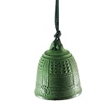 from Zen Minded Wind Bell Japanese Cast Iron Windchime - Temple Bell in Green
