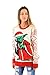 STAR WARS Jedi Yoda Dressed As Santa Adult LED Light Up Candy Cane Ugly Christmas Sweater