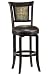 Kitchen & Housewares : Camille Swivel Bar Stool Black Vinyl Black