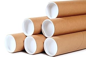 Premium Kraft Cardboard Mailing Tubes - 1-1/2" x 24" - 1.5" Opening
