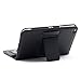 SUPERNIGHT® For Samsung Galaxy Tab 3 8.0 Bluetooth Keyboard Portfolio Leather Case - Detachable Wireless Bluetooth Keyboard Stand Case / Cover for Samsung Galaxy Tab 3 8 8.0 8'' inch T310 T311 Tablet -Black