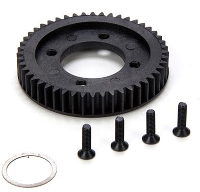 48T Center Diff Spur Gear & Hardware: 10-T