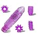 Purple Lover Multi Task Waterproof Clit Stimulators Dildo Vibrator Sex Toy Set